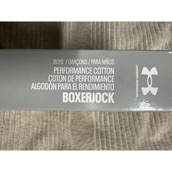 NIB UA PERFORMANCE COTTON BoxerJock - SOLID 3-Pack Performance Cotton YMed - Picture 6 of 7